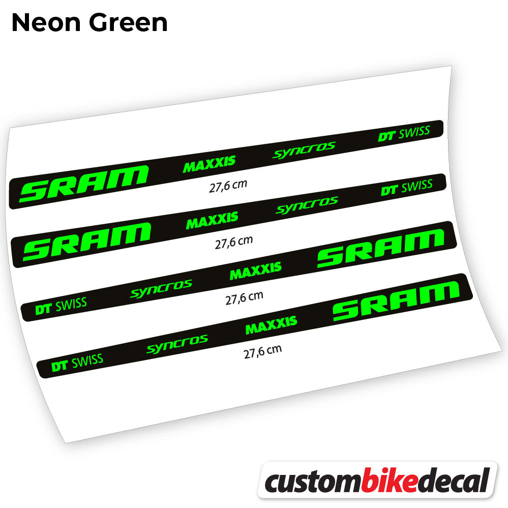 Aufkleber, Sram DT Swiss Maxxis Syncross Sticker Vinyl