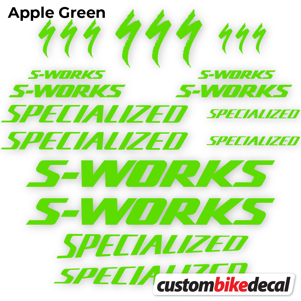 Aufkleber, Specialized S-Works, Rahmen, Fahrradaufkleber Vinyl