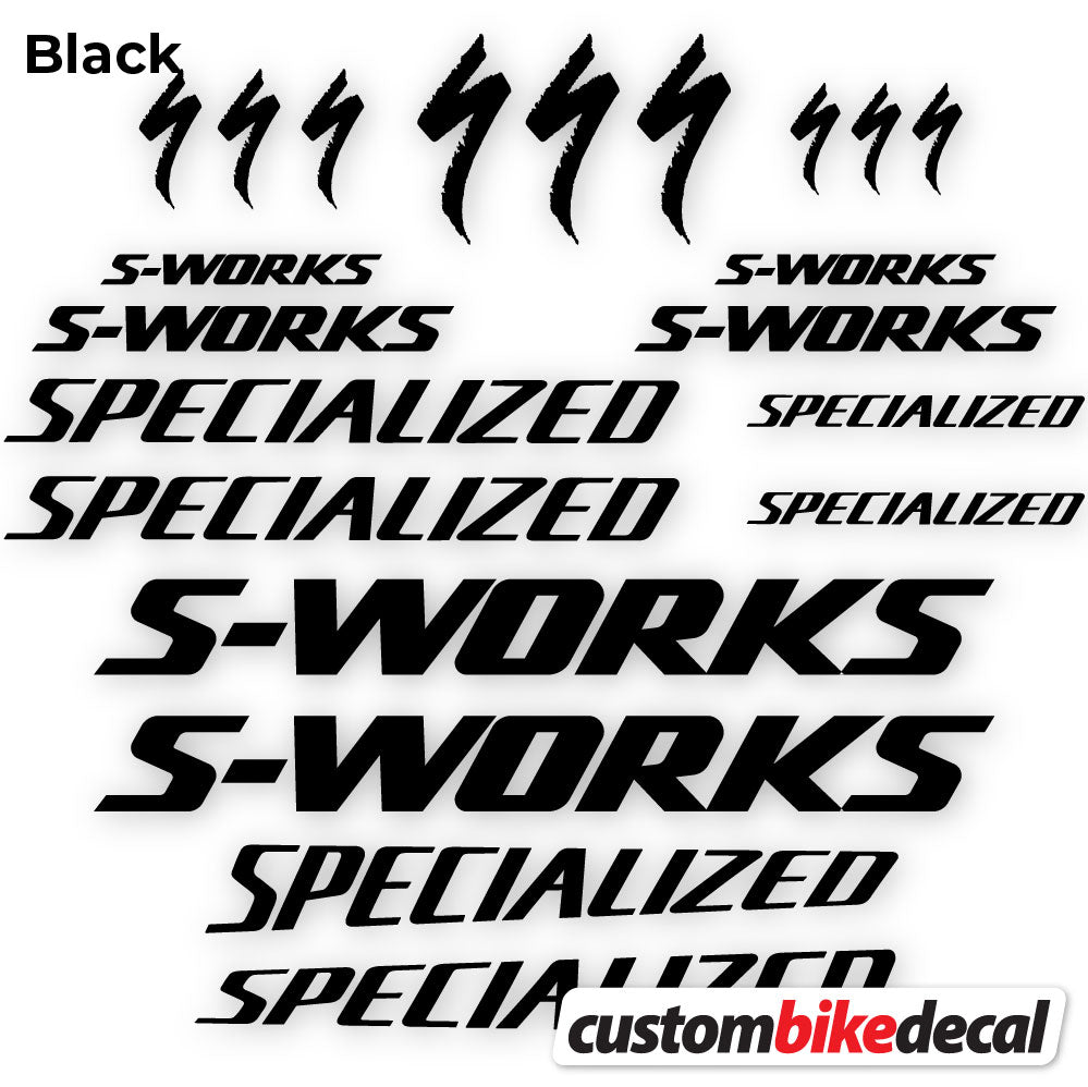 Aufkleber, Specialized S-Works, Rahmen, Fahrradaufkleber Vinyl