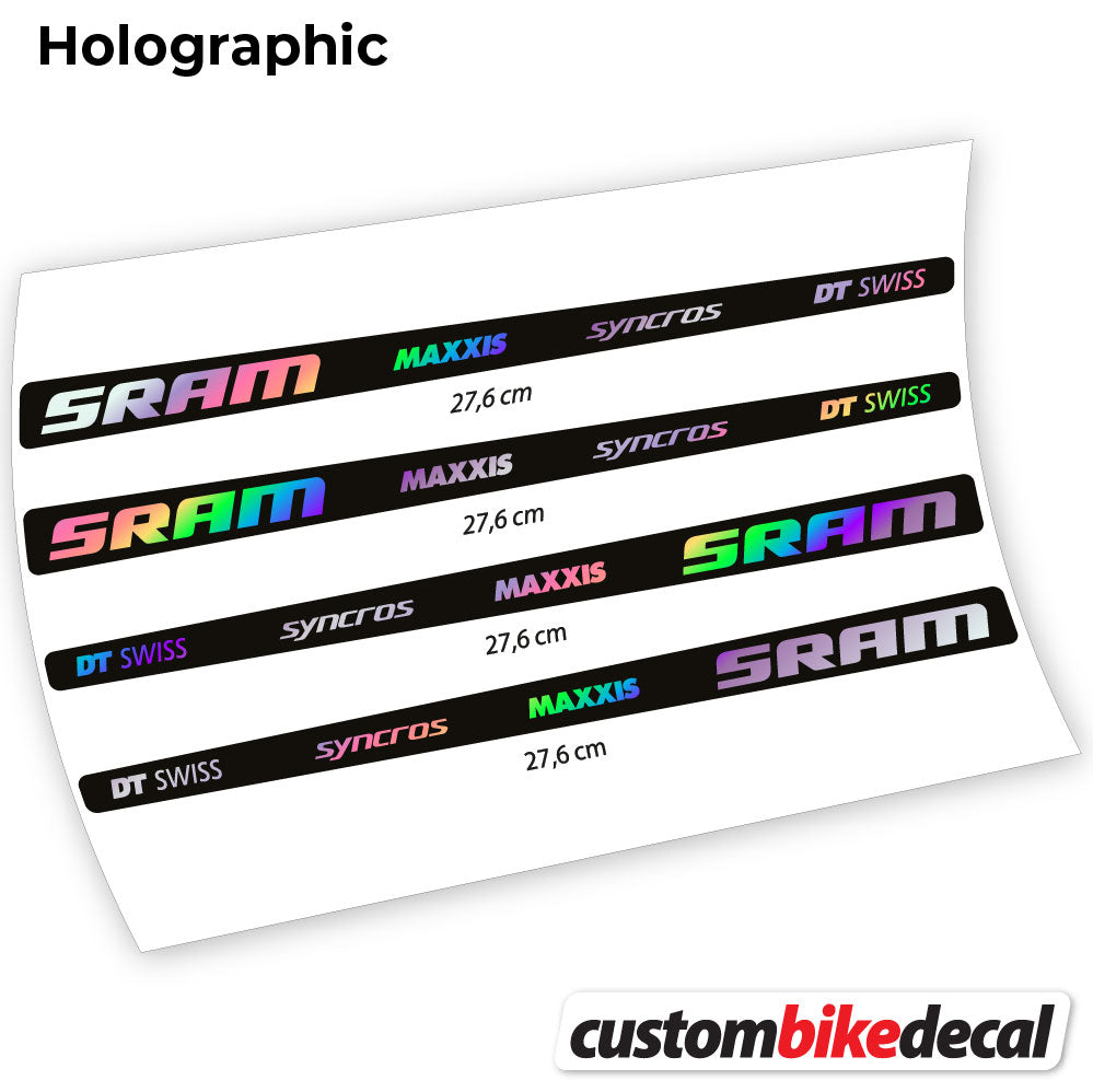 Aufkleber, Sram DT Swiss Maxxis Syncross Sticker Vinyl