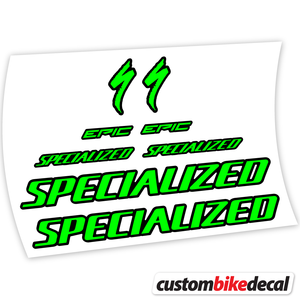 Aufkleber Specialized Epic Expert Carbon 2020, Rahmenaufkleber Vinyl