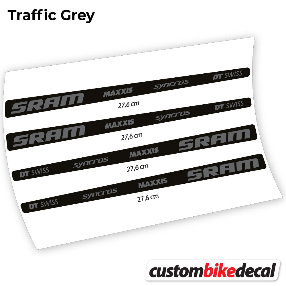 Aufkleber, Sram DT Swiss Maxxis Syncross Sticker Vinyl