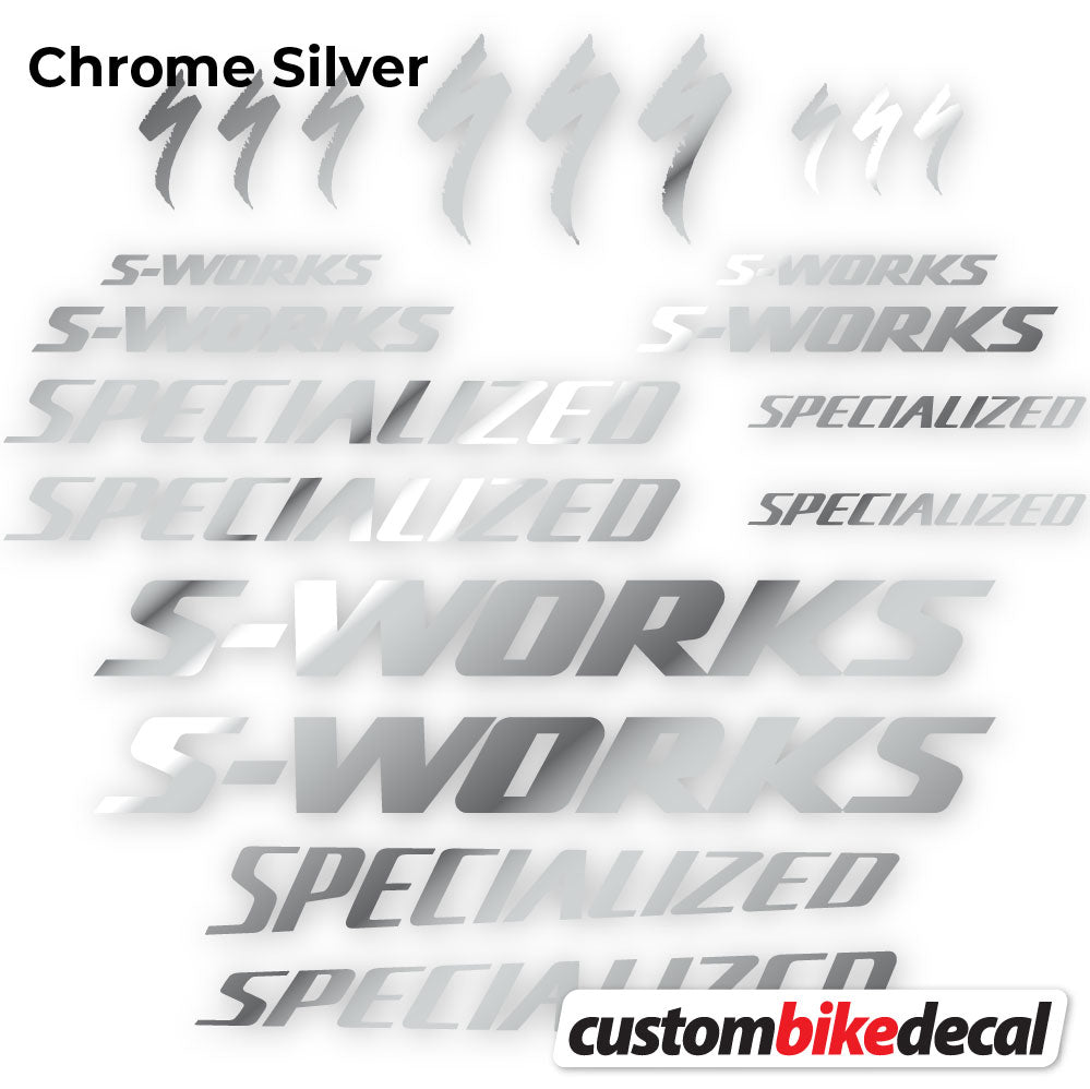 Aufkleber, Specialized S-Works, Rahmen, Fahrradaufkleber Vinyl