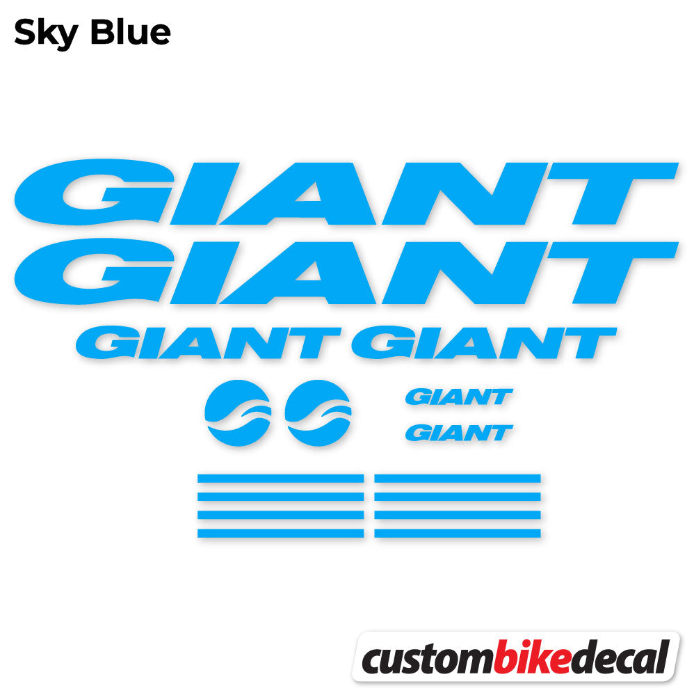 Aufkleber, GIANT, Rahmen, Fahrradaufkleber Vinyl