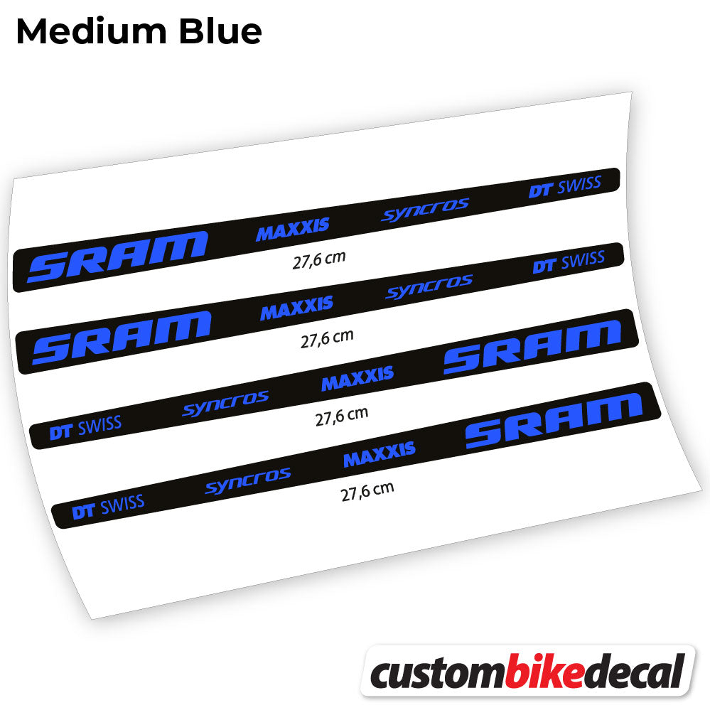 Aufkleber, Sram DT Swiss Maxxis Syncross Sticker Vinyl