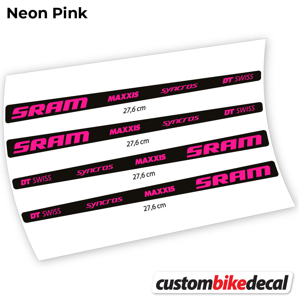 Aufkleber, Sram DT Swiss Maxxis Syncross Sticker Vinyl