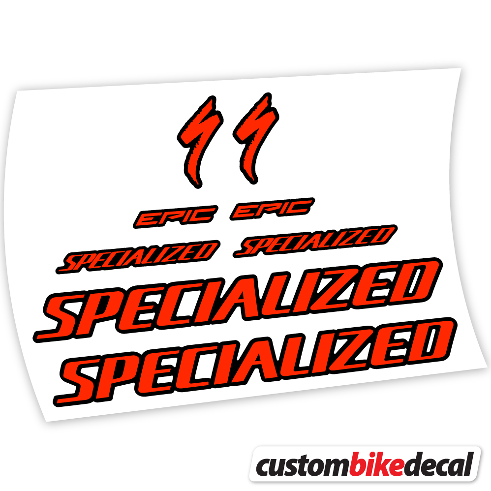 Aufkleber Specialized Epic Expert Carbon 2020, Rahmenaufkleber Vinyl