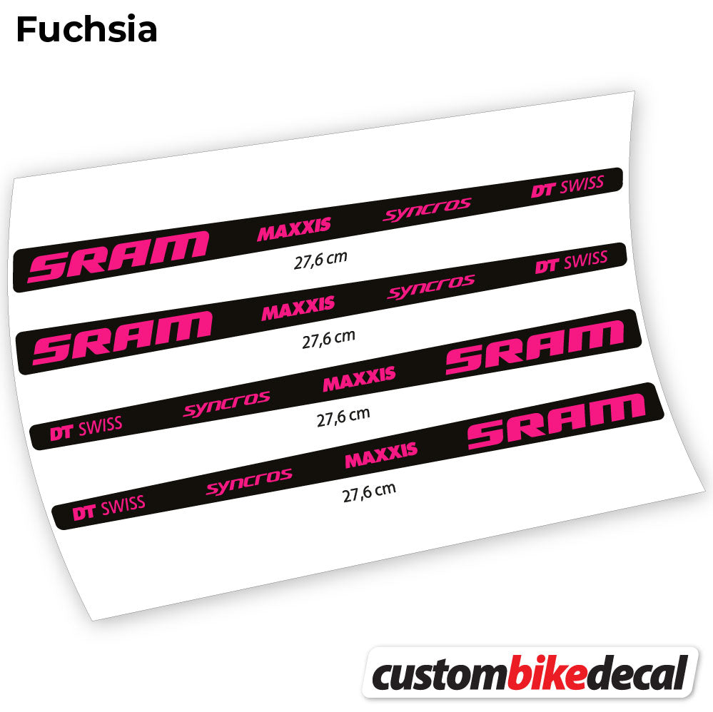 Aufkleber, Sram DT Swiss Maxxis Syncross Sticker Vinyl
