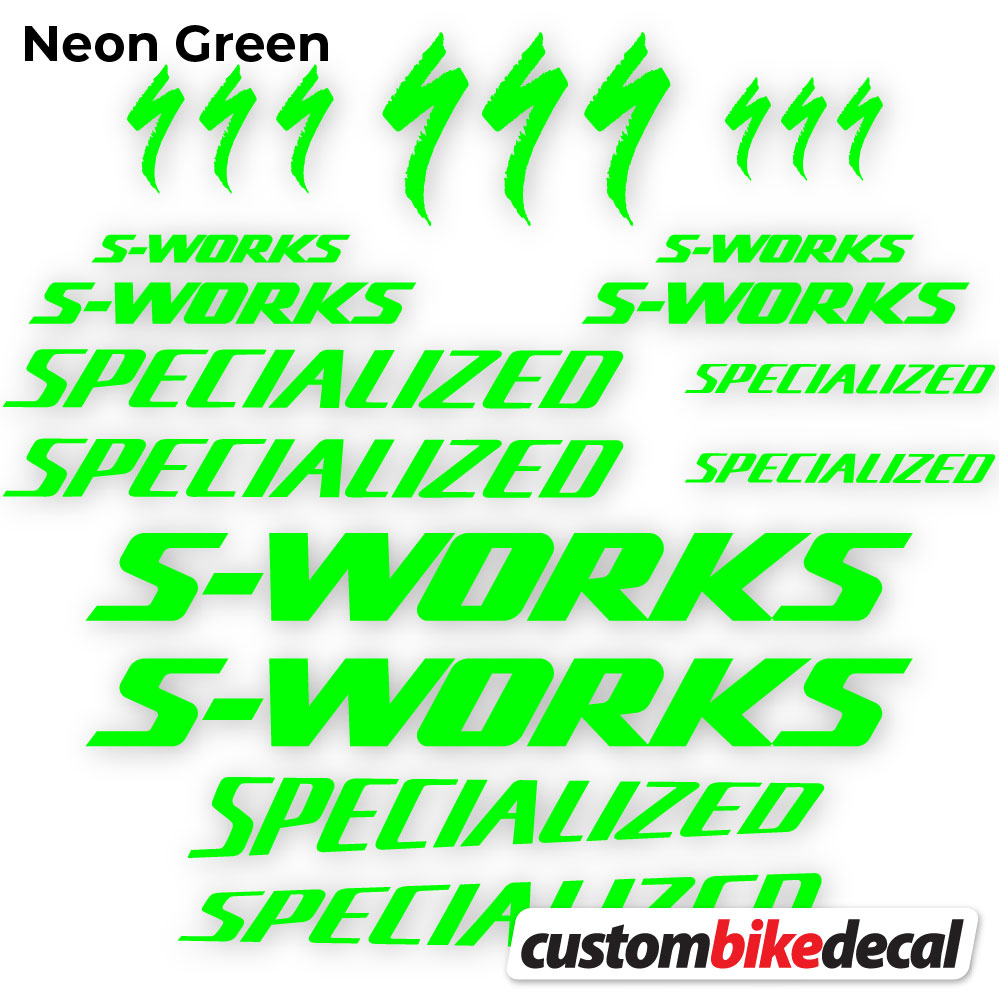 Aufkleber, Specialized S-Works, Rahmen, Fahrradaufkleber Vinyl