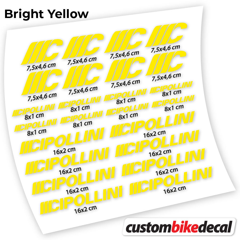 Decal Cipollini, Frame sticker vinyl