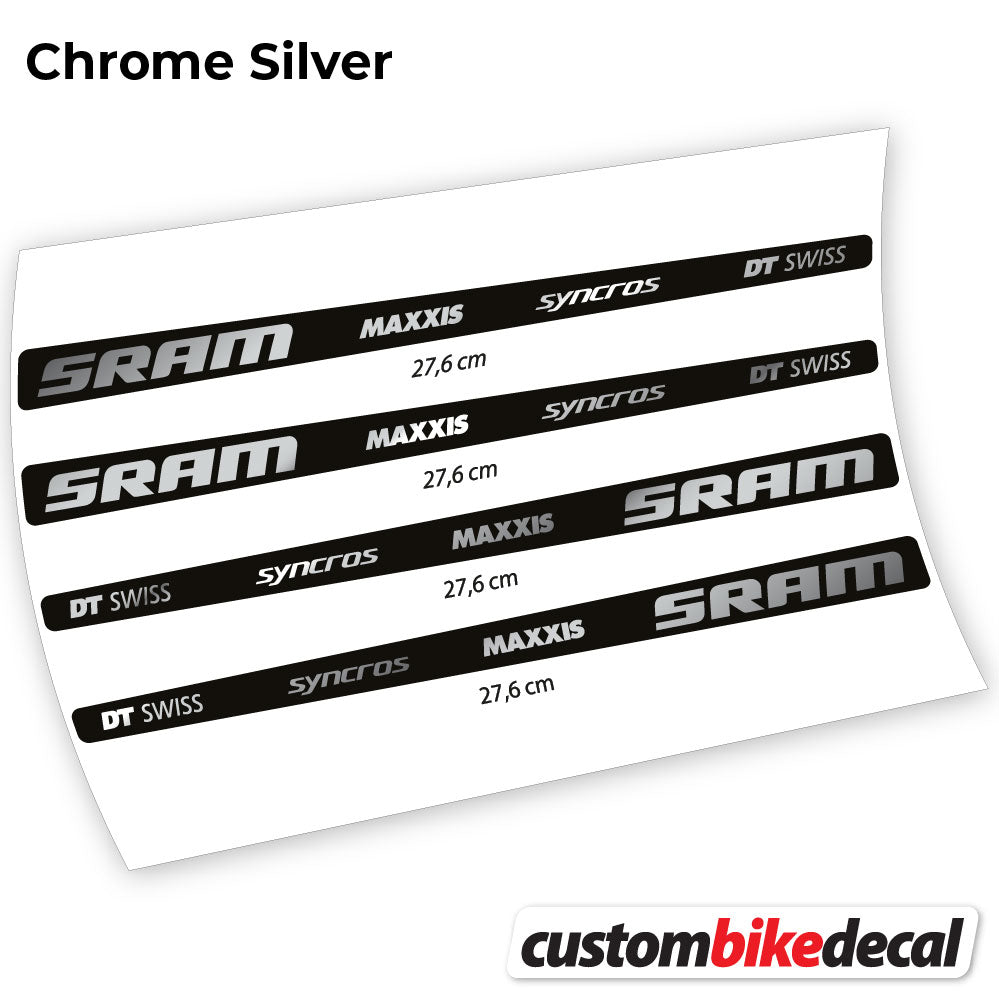 Aufkleber, Sram DT Swiss Maxxis Syncross Sticker Vinyl