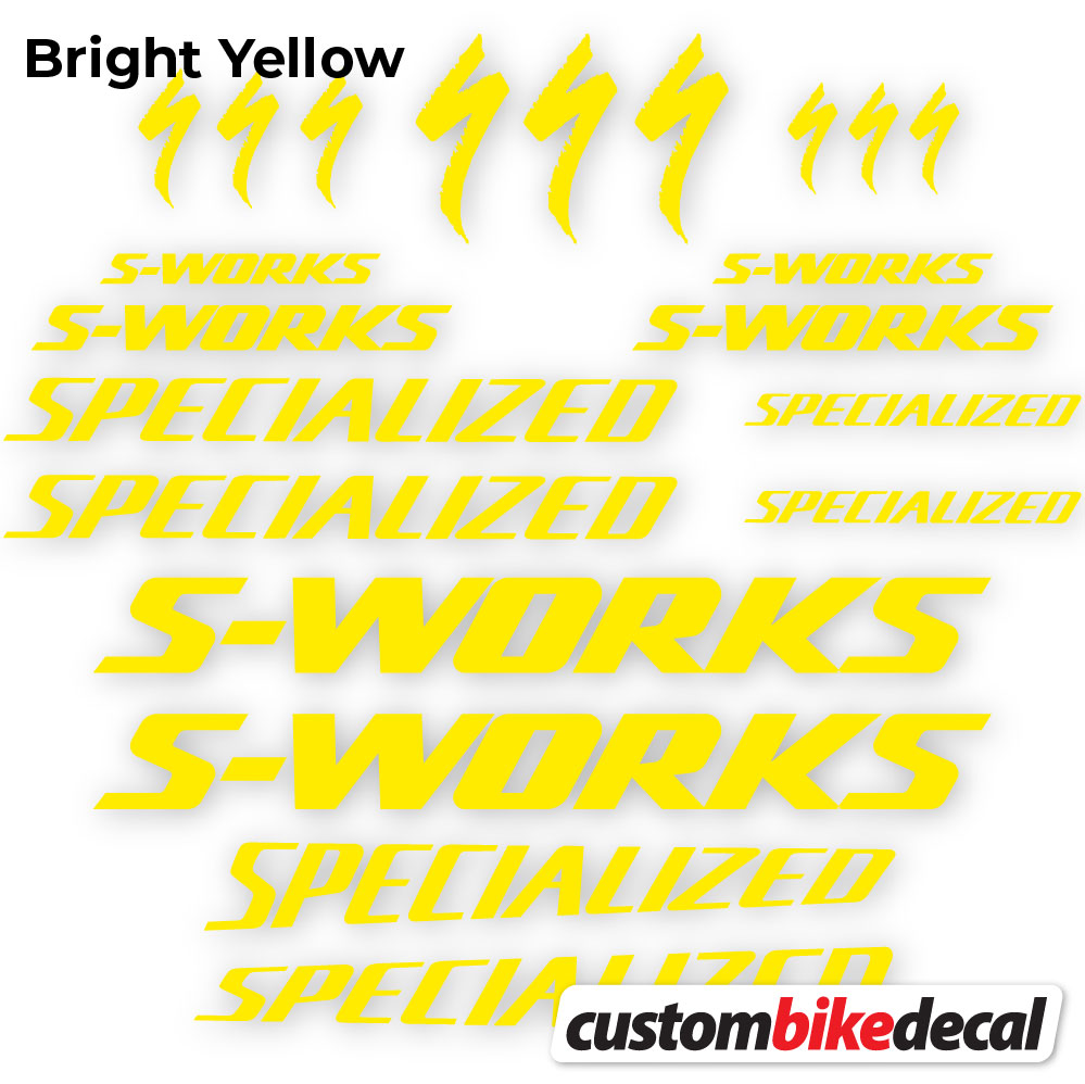 Aufkleber, Specialized S-Works, Rahmen, Fahrradaufkleber Vinyl