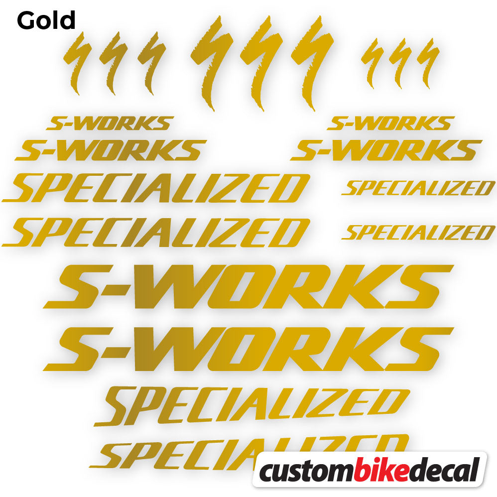 Aufkleber, Specialized S-Works, Rahmen, Fahrradaufkleber Vinyl