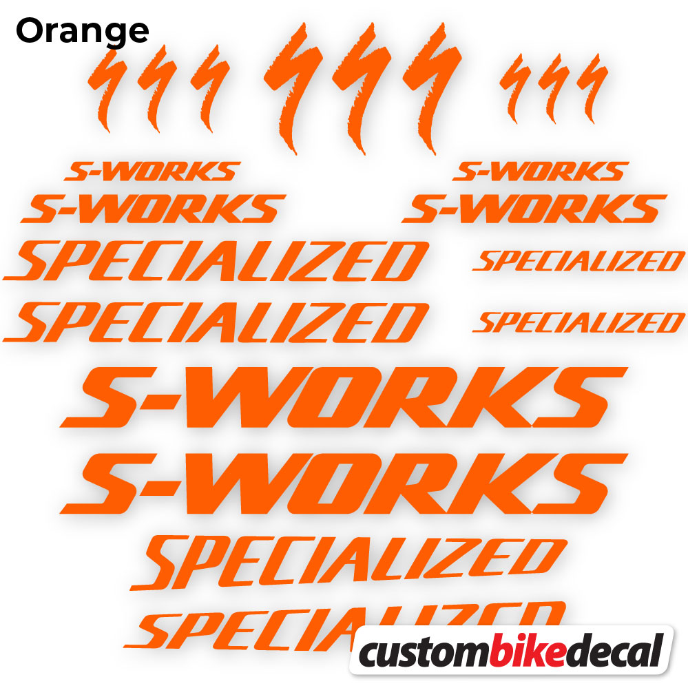 Aufkleber, Specialized S-Works, Rahmen, Fahrradaufkleber Vinyl