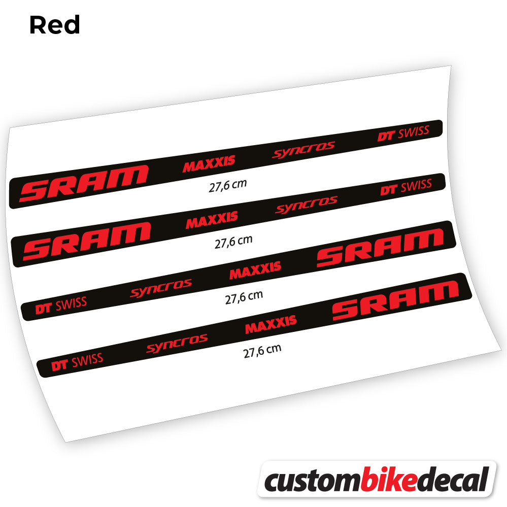 Aufkleber, Sram DT Swiss Maxxis Syncross Sticker Vinyl
