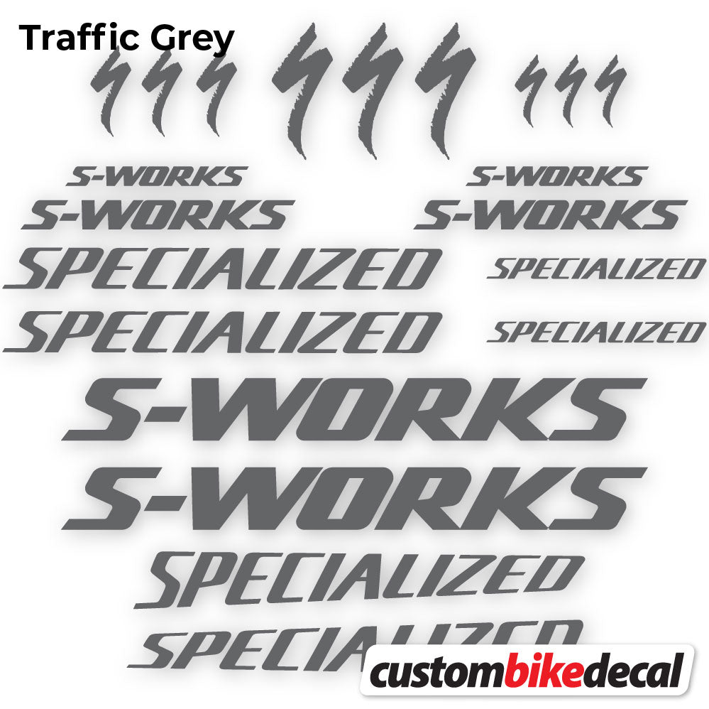 Aufkleber, Specialized S-Works, Rahmen, Fahrradaufkleber Vinyl