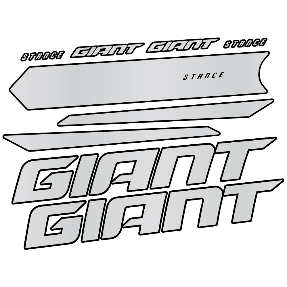 Aufkleber Giant Stance 2021, Rahmen, Sticker Vinyl