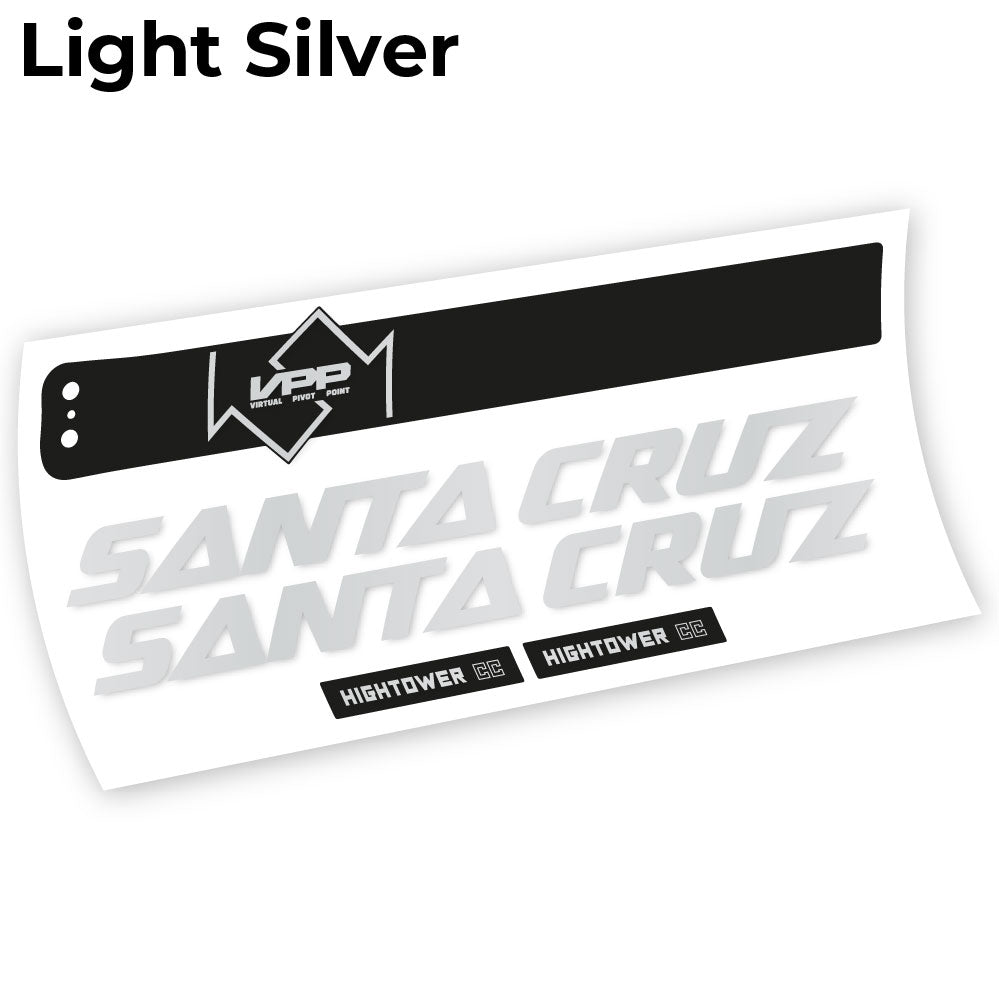Aufkleber, Santa Cruz Hightower CC 2020, Rahmen, Vinyl-Aufkleber