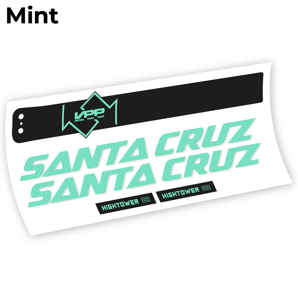 Aufkleber, Santa Cruz Hightower CC 2020, Rahmen, Vinyl-Aufkleber
