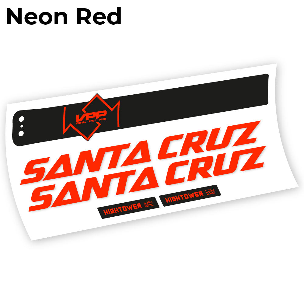 Aufkleber, Santa Cruz Hightower CC 2020, Rahmen, Vinyl-Aufkleber