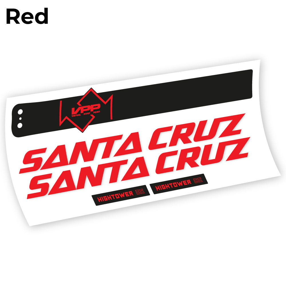 Aufkleber, Santa Cruz Hightower CC 2020, Rahmen, Vinyl-Aufkleber