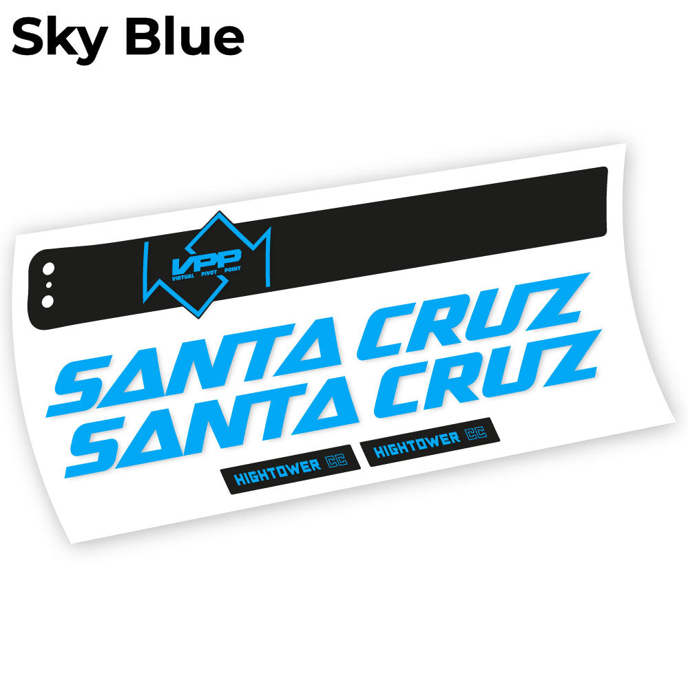 Aufkleber, Santa Cruz Hightower CC 2020, Rahmen, Vinyl-Aufkleber