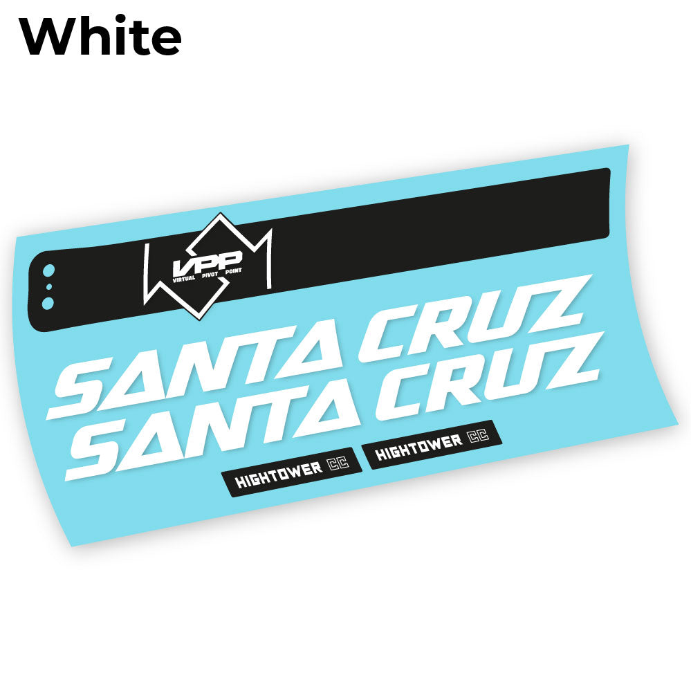 Aufkleber, Santa Cruz Hightower CC 2020, Rahmen, Vinyl-Aufkleber
