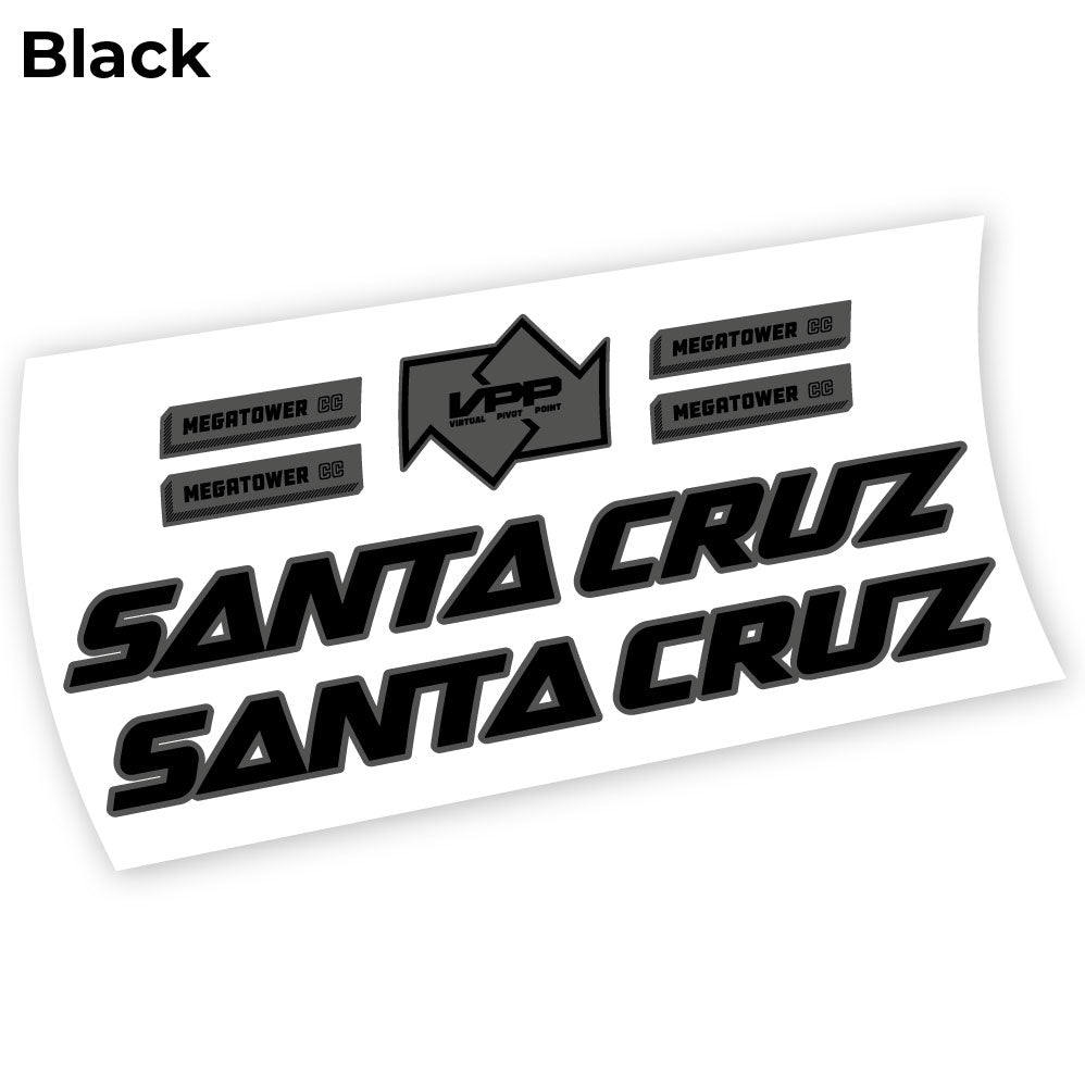 Aufkleber Santa Cruz Megatower 2021, Fahrradrahmenaufkleber Vinyl