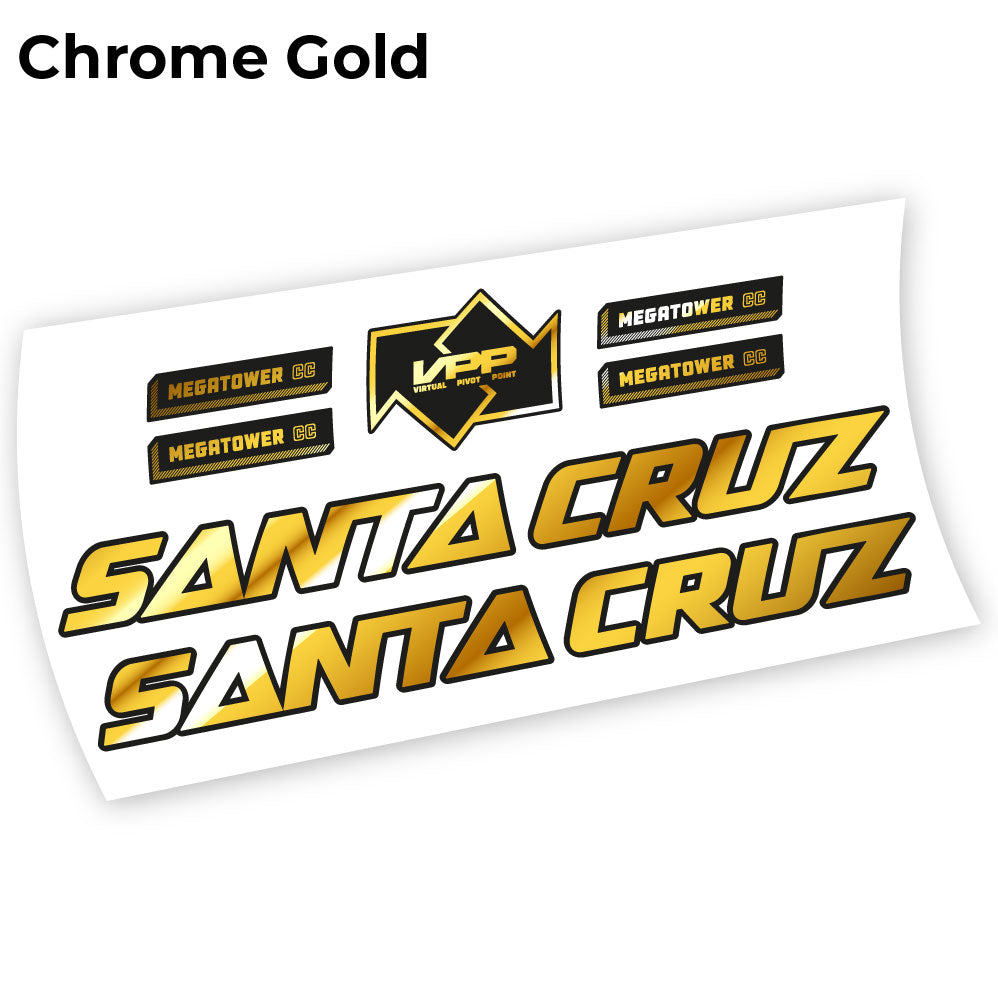 Aufkleber Santa Cruz Megatower 2021, Fahrradrahmenaufkleber Vinyl