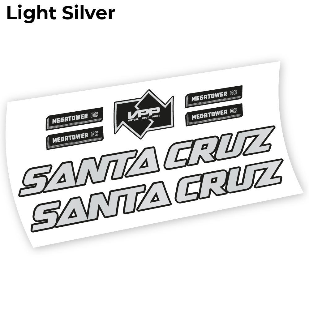Aufkleber Santa Cruz Megatower 2021, Fahrradrahmenaufkleber Vinyl