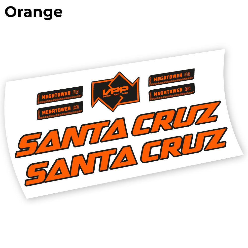 Aufkleber Santa Cruz Megatower 2021, Fahrradrahmenaufkleber Vinyl