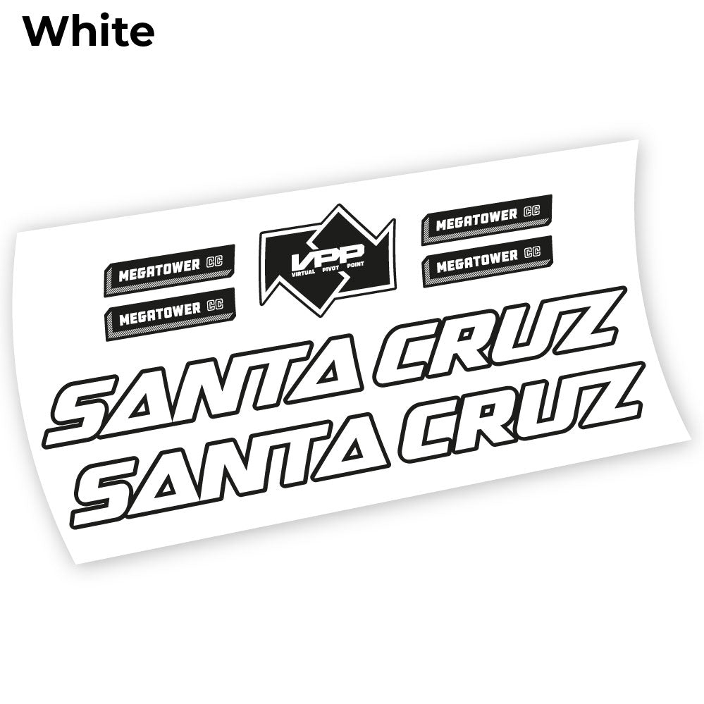 Aufkleber Santa Cruz Megatower 2021, Fahrradrahmenaufkleber Vinyl