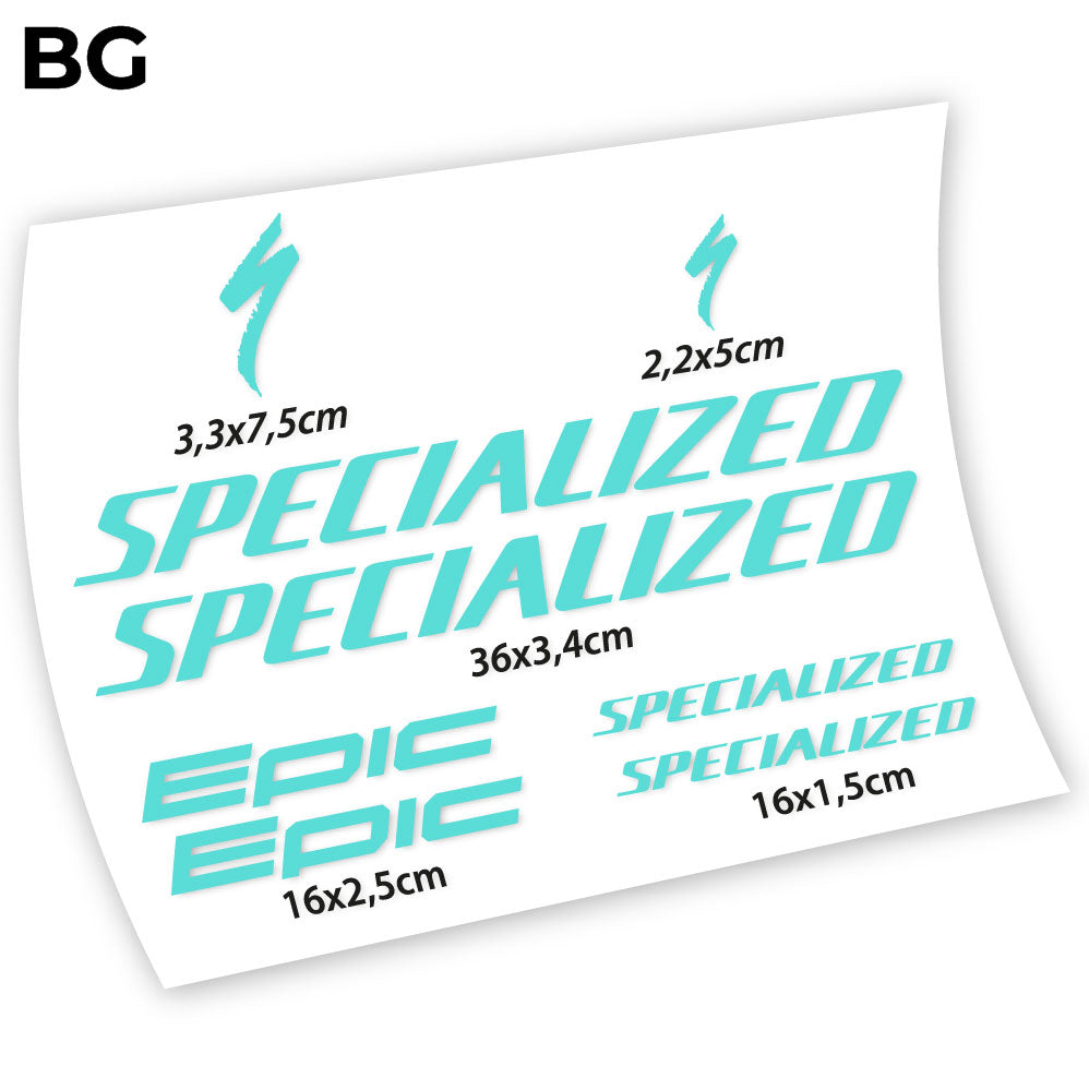 Aufkleber, Specialized Epic, Fahrradrahmenaufkleber Vinyl