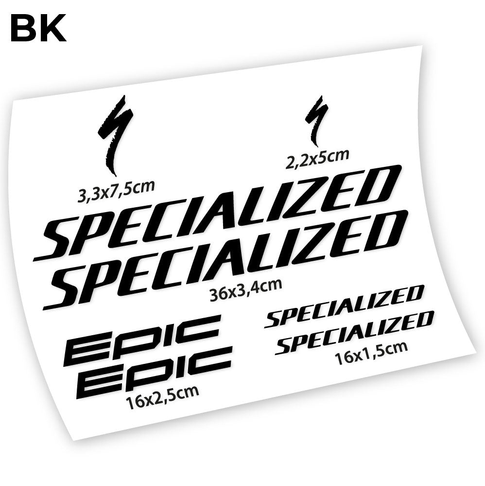 Aufkleber, Specialized Epic, Fahrradrahmenaufkleber Vinyl