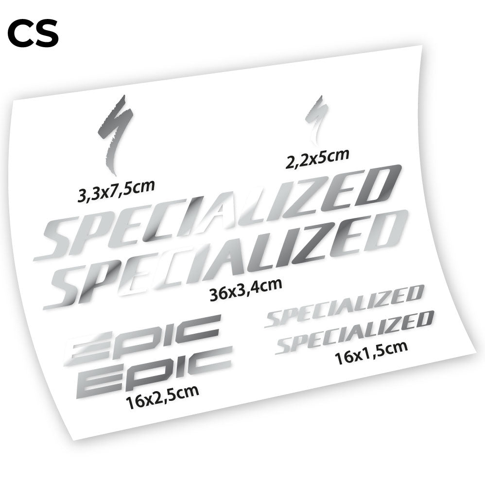 Aufkleber, Specialized Epic, Fahrradrahmenaufkleber Vinyl