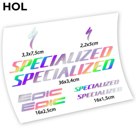 Aufkleber, Specialized Epic, Fahrradrahmenaufkleber Vinyl