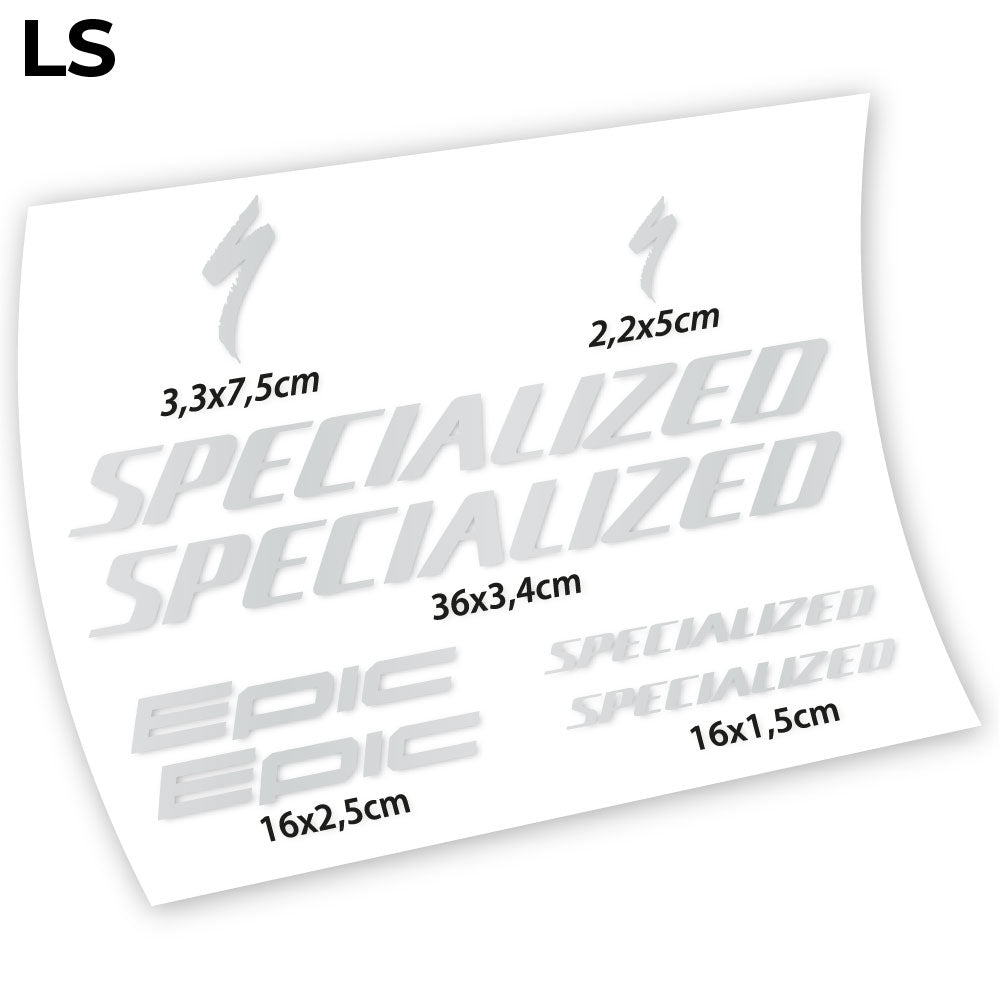 Aufkleber, Specialized Epic, Fahrradrahmenaufkleber Vinyl