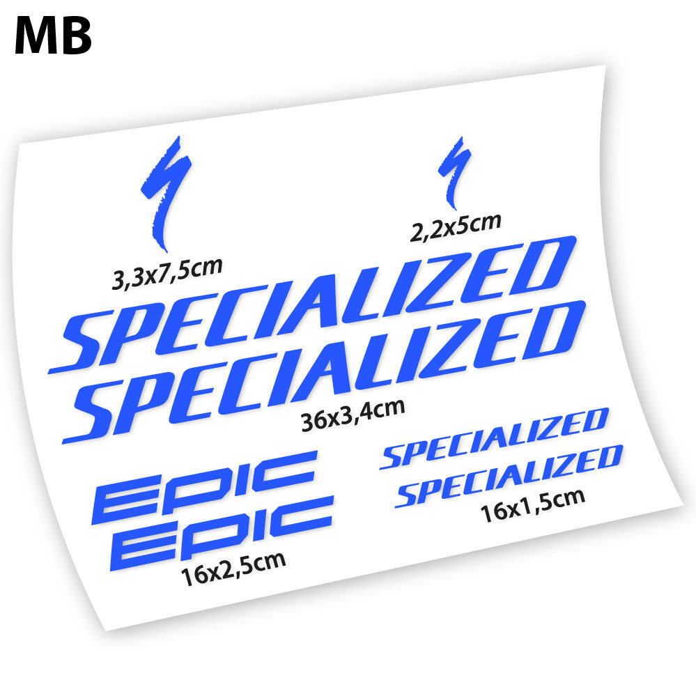 Aufkleber, Specialized Epic, Fahrradrahmenaufkleber Vinyl