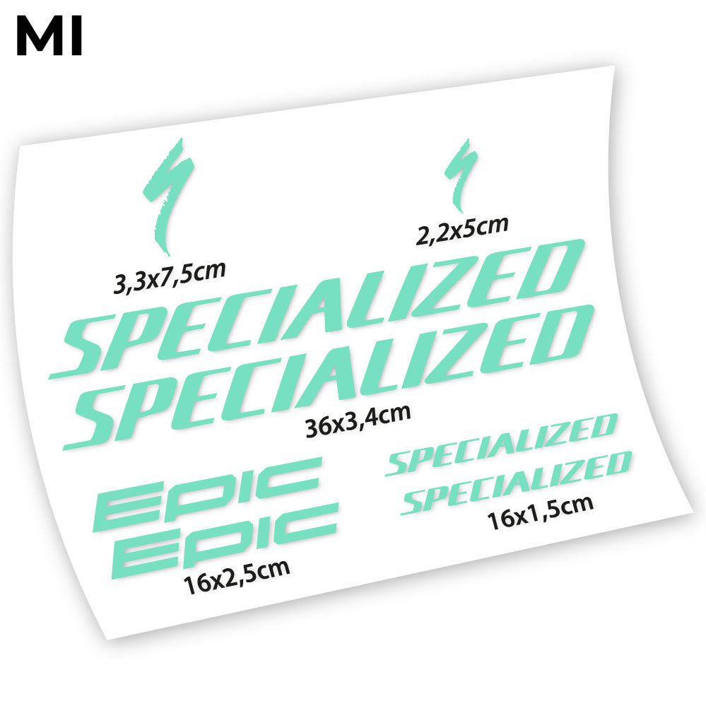 Aufkleber, Specialized Epic, Fahrradrahmenaufkleber Vinyl