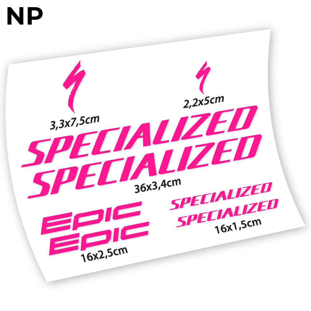 Aufkleber, Specialized Epic, Fahrradrahmenaufkleber Vinyl