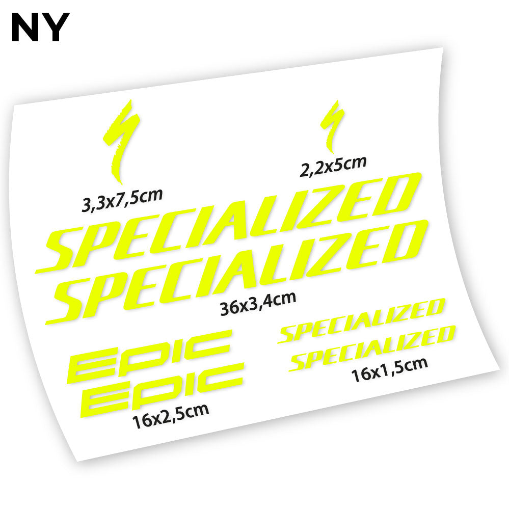Aufkleber, Specialized Epic, Fahrradrahmenaufkleber Vinyl