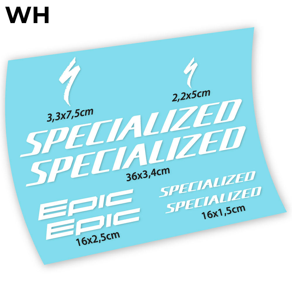 Aufkleber, Specialized Epic, Fahrradrahmenaufkleber Vinyl