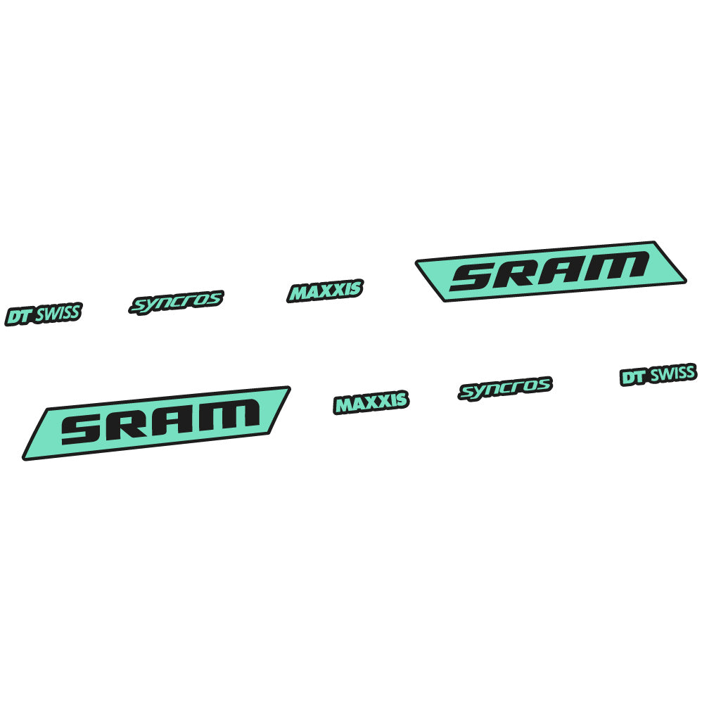 Aufkleber Sram Syncross Maxxis, kippbar, Sticker Vinyl