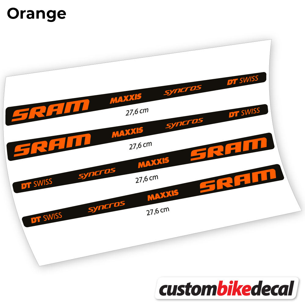 Aufkleber, Sram DT Swiss Maxxis Syncross Sticker Vinyl