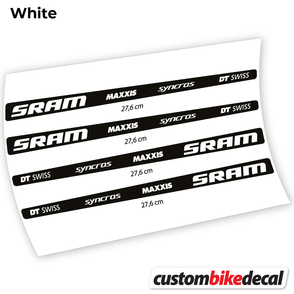 Aufkleber, Sram DT Swiss Maxxis Syncross Sticker Vinyl