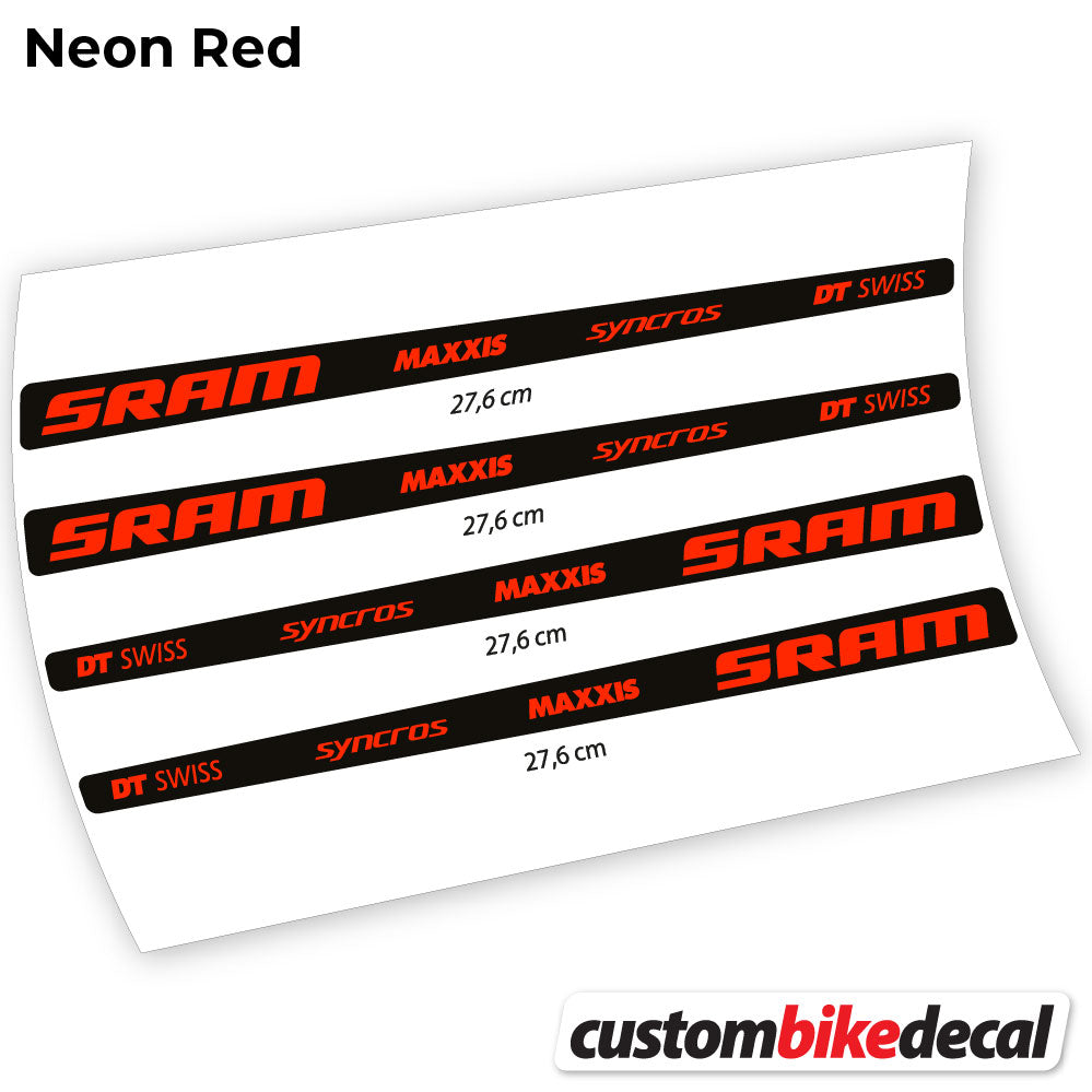 Aufkleber, Sram DT Swiss Maxxis Syncross Sticker Vinyl