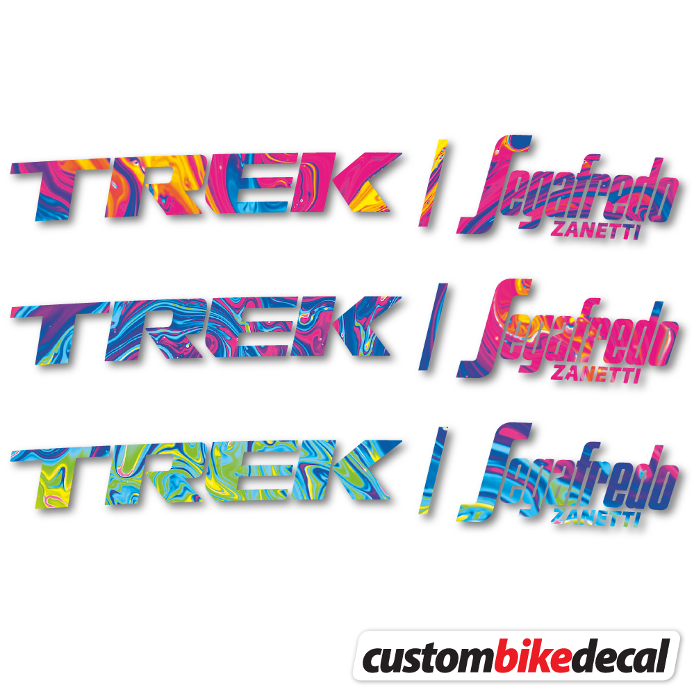 Decal Trek Segafredo, Frame Sticker vinyl