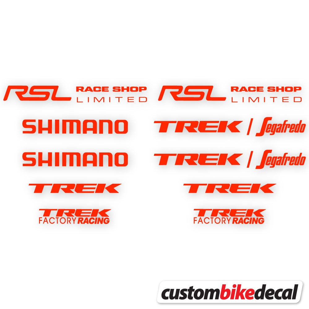 Decal, Trek Segafredo, Bike Frame, sticker vinyl