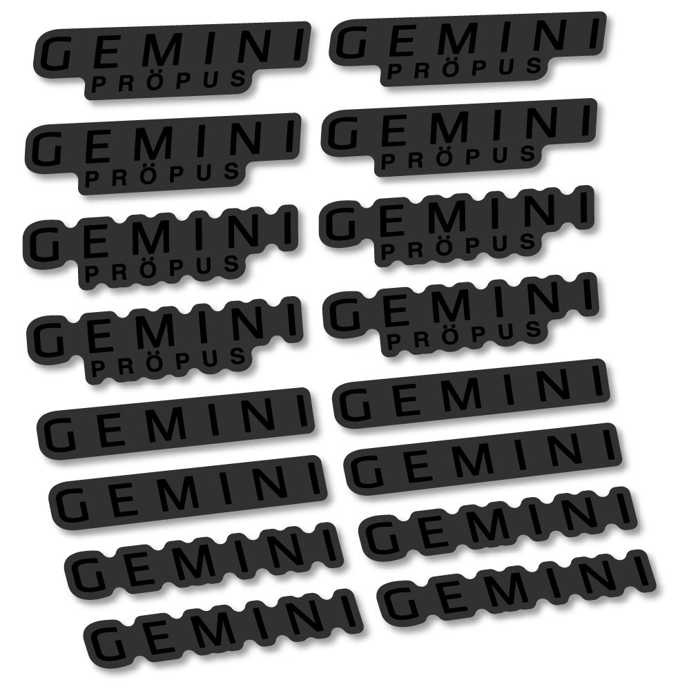Decal Gemini Propus, handlebar, Sticker Vinyl
