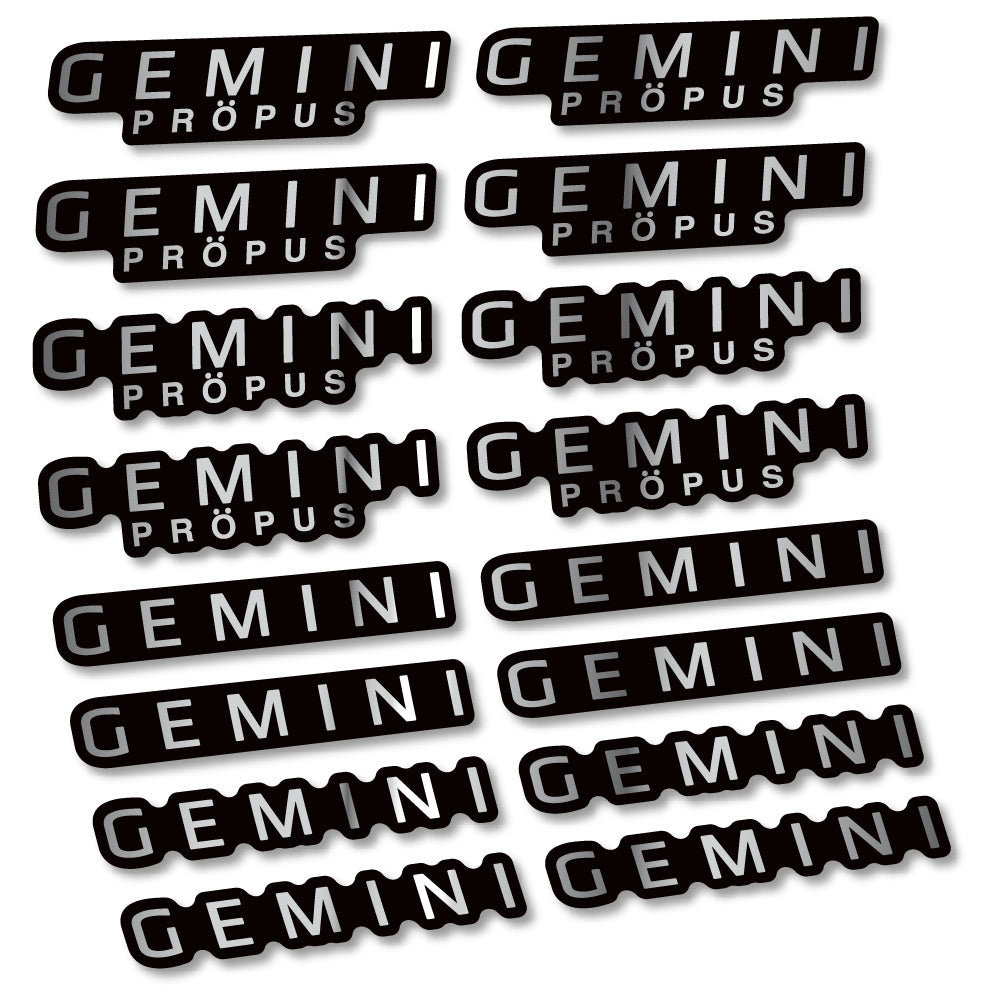 Decal Gemini Propus, handlebar, Sticker Vinyl